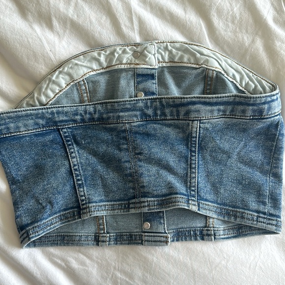 Denim strapless H&M Divided Top! - Picture 2 of 2